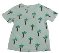 Svetlozelené tričko s palmami H&M