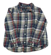 Barevná kostkovaná flanelová košile Tex