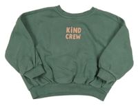 Khaki oversize mikina s nápisom George