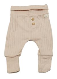 Světlerůžové žebrované tepláky s knoflíčky F&F