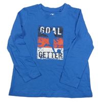 Modré tričko s nápisom Lupilu