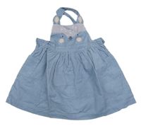 Svetlomodrá menšestrová na traká sukňa so zvieratkom Mothercare