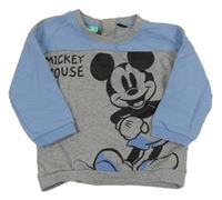 Sivo-modrá mikina s Mickeym Disney