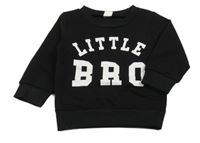 Černá mikina s nápisem 