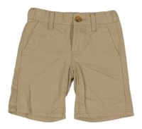 Béžové plátenné kraťasy Kiabi