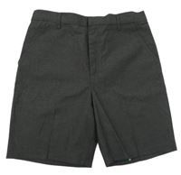 Sivé spoločenské kraťasy Tu