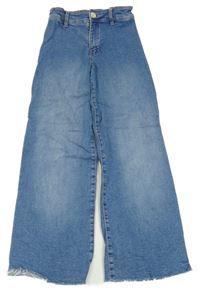 Modré wide leg rifle Zara