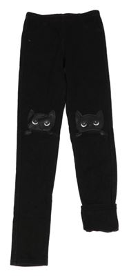 Čierne silnější tregíny s kočičkami Calzedonia