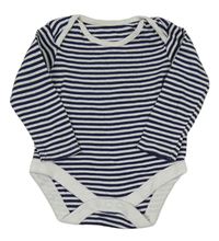 Tmavomodro-bílé pruhované body F&F
