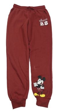 Mahagonové tepláky s Mickey PRIMARK