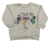 Smotanová mikina so superhrdinkami F&F