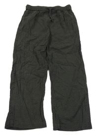 Tmavosivé mačkané nohavice PRIMARK