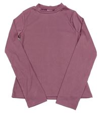 Starorůžový žebrovaný rolák Y.F.K.