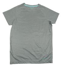 Šedé melírované funkční sportovní tričko TCM