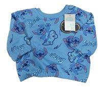 Nové - modrá oversize mikina se Stitchem PRIMARK