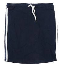 Tmavomodrá sukňa s pruhmi GARCIA JEANS