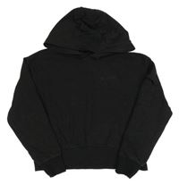 Čierna crop mikina s nápisom a kapucňou Pepperts!