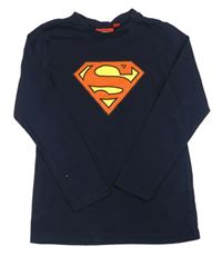 Tmavomodré triko Superman 