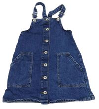 Modré rifľové propinací na traké šaty Denim Co.