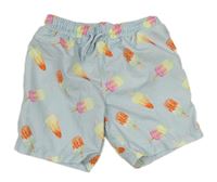 Světlemodré plážové kraťasy s nanuky Primark