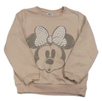 Pudrová mikina s Minnie George