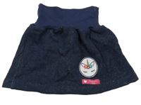 Tmavomodrá tepláková sukňa s jednorožcom