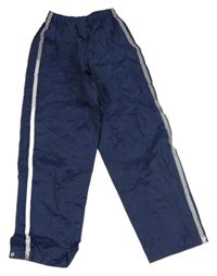 Tmavomodré šusťákové nepromokavé funkční kalhoty Crivit