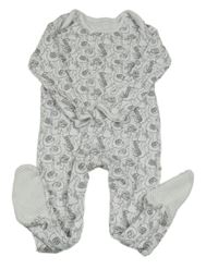 Bílý overal s labutěmi George