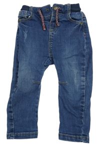 Moddré rifle s úpletovým pasom Tape A L'oiel