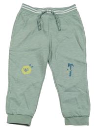 Zelenošedé tepláky s kladivem Primark