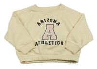 Béžová mikina s písmenem a nápisom Primark