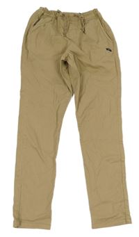 Pískové plátěné chino kalhoty Name it