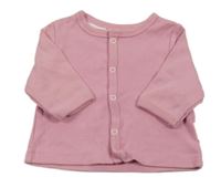 Růžové propínací triko Vertbaudet