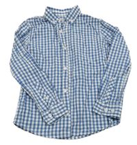 Modro-biela kockovaná košeľa Tex