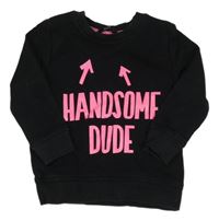 Čierna mikina s nápisom George