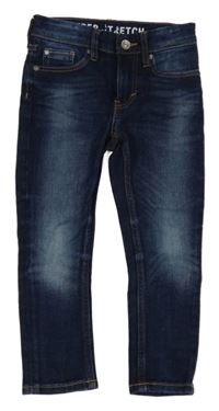 Tmavomodré skinny fit coupe moulante rifle H&M