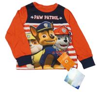 Nové - Tmavomodro-červené triko s Paw Patrol Nickelodeon
