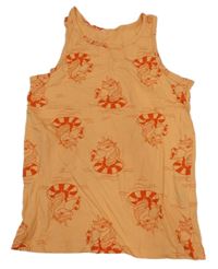 Oranžový top s jednorožcami H&M
