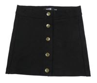Čierna semišová prepínaci sukňa Europe Kids