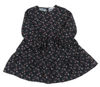 Čierne kvetované šaty Primark
