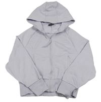Lila crop prepínaci mikina s kapucňou
