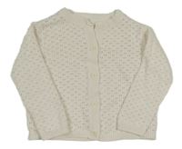 Biely perforovaný prepínaci sveter Matalan