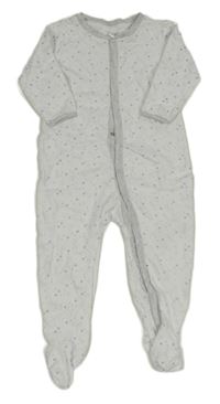 Bielo-svetlomodrý overal s hviezdičkami Ergee