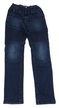 Tmavomodré skinny rifle s žebrováním C&A