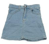 Svetlomodrá rifľová sukňa