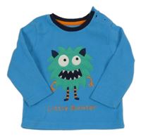 Modrá fleecová mikina s príšerkou Primark