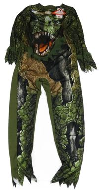 Nové - kostým - tmavozelený overal s dinem F&F