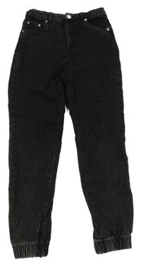 Černé cuff high waist rifle Page one young