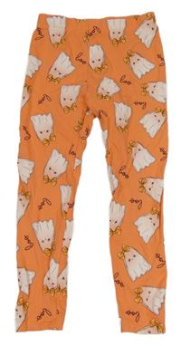 Oranžové legíny s duchy Pep&Co