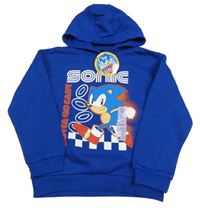 Nové - modrá mikina se Sonicem a kapucí Primark